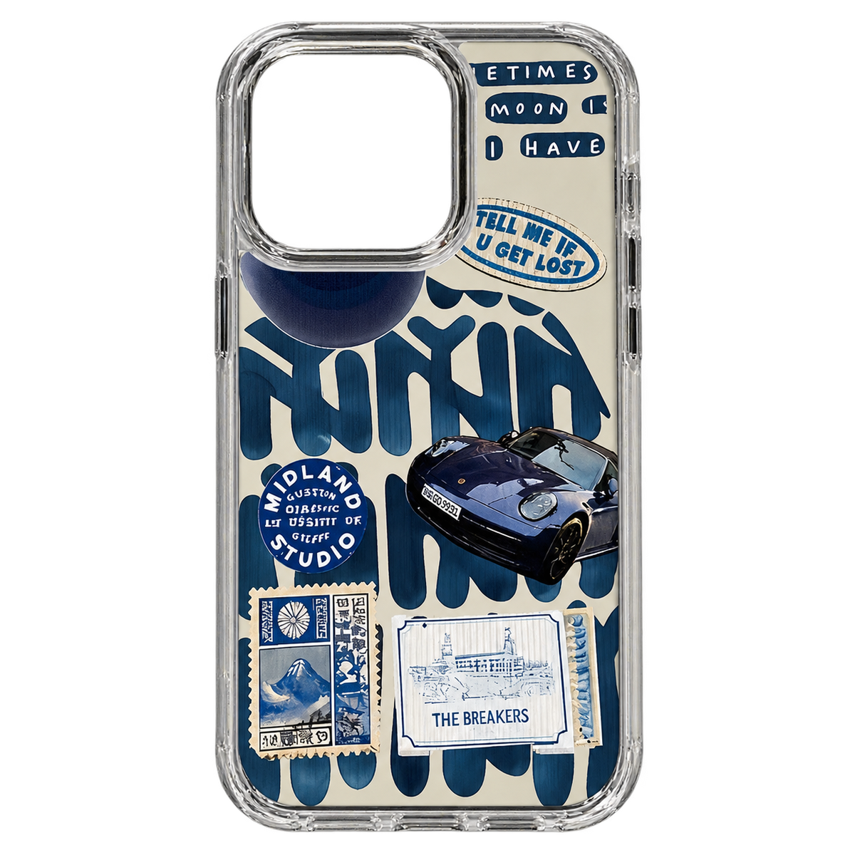 iPhone Blue Car Case